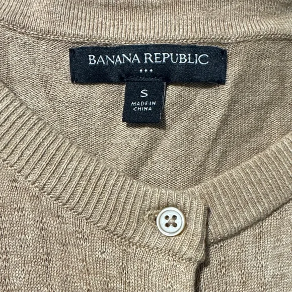 Banana Republic Camel Button-Up Cardigan - Picture 7 of 11